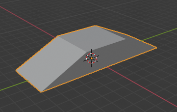 The box ramp mesh in Blender