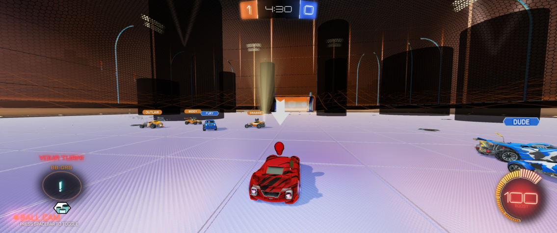 Game screenshot of Tumble map