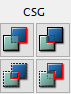 CSG buttons in the UDK menu